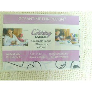The Coloring Table Placemats Oceanside Set of 4